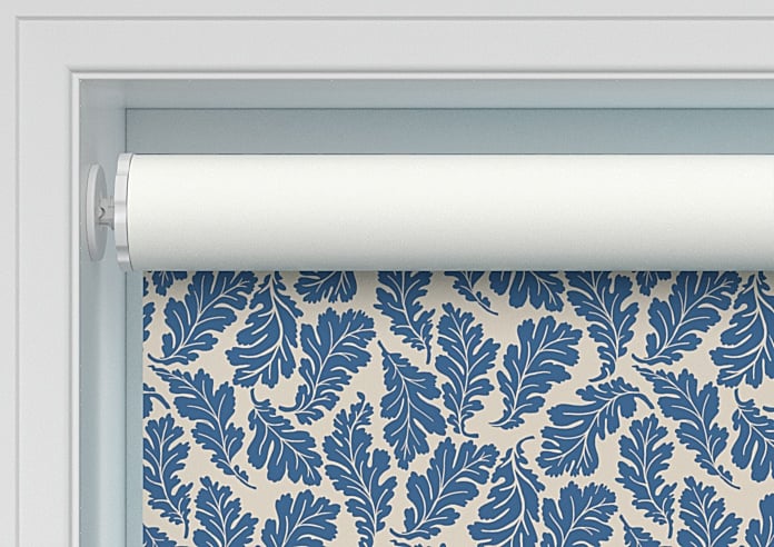 Land & Shore Oak Leaf (Blackout), Blue - Twist&Fit Roller Blind - Image 9